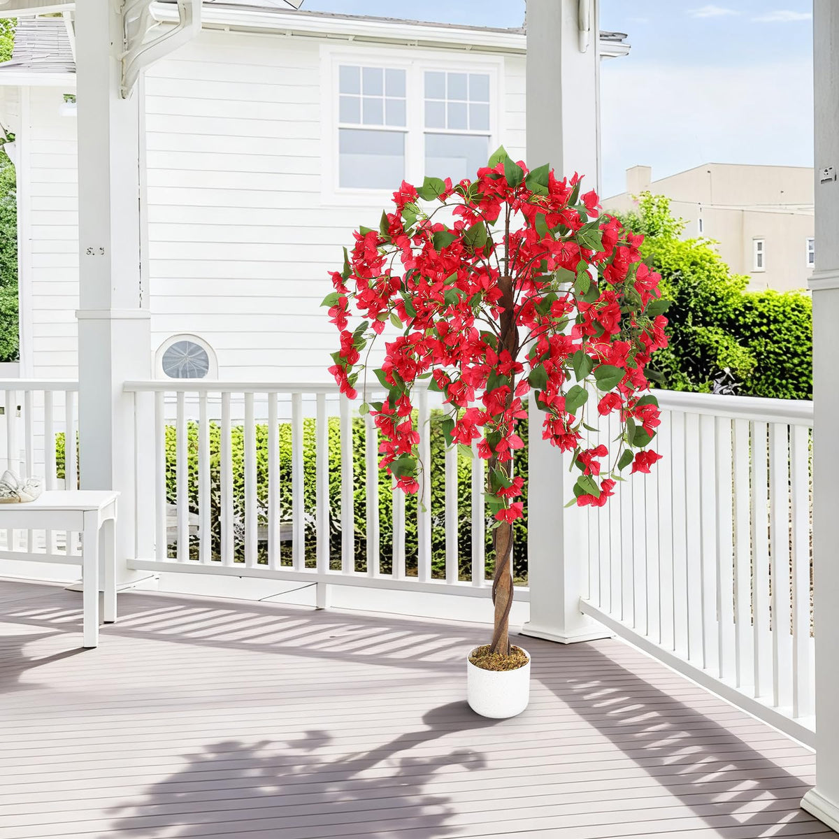Árbol artificial de Bougainvillea Garvee de 122 cm