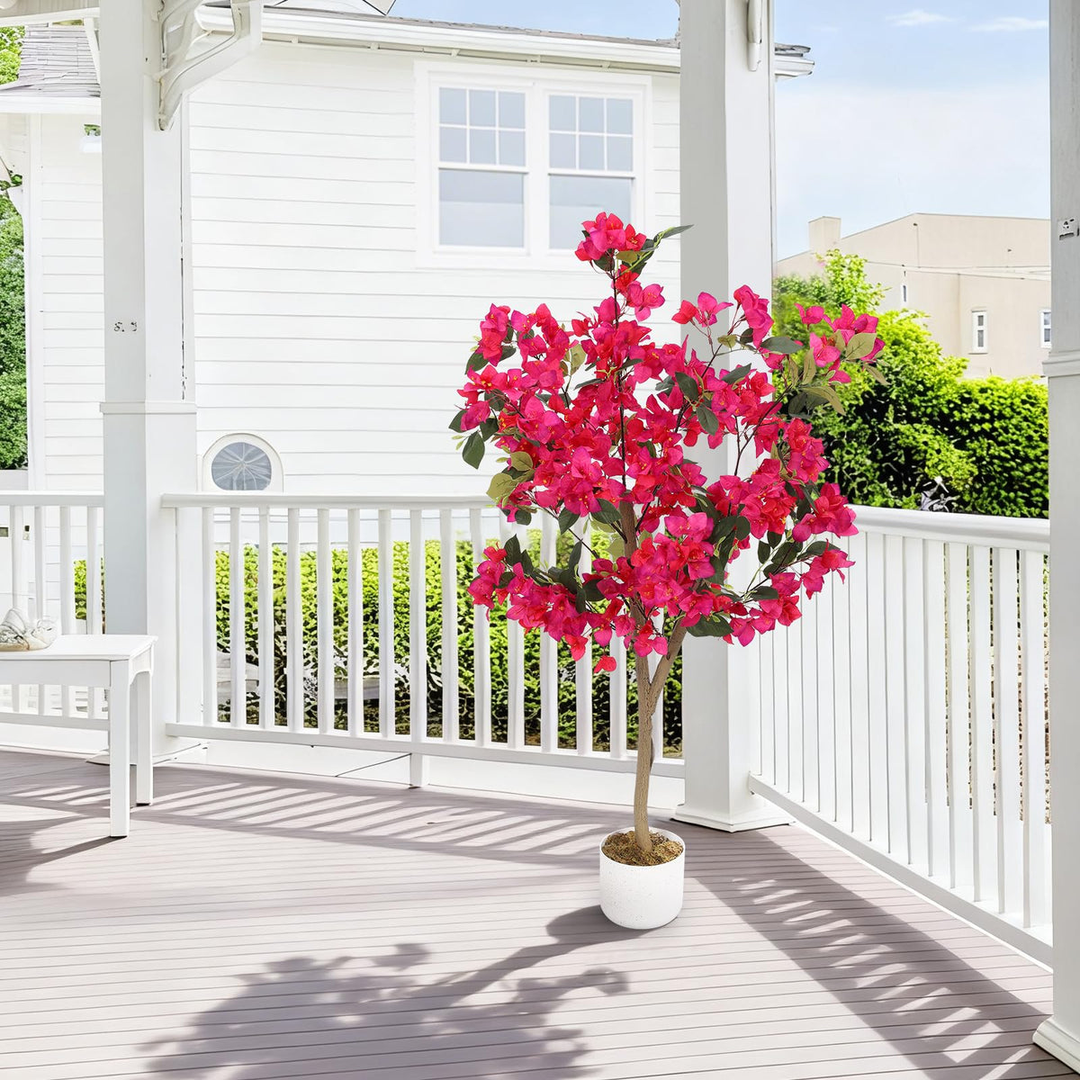 Árbol artificial de buganvilla Garvee de 120 cm