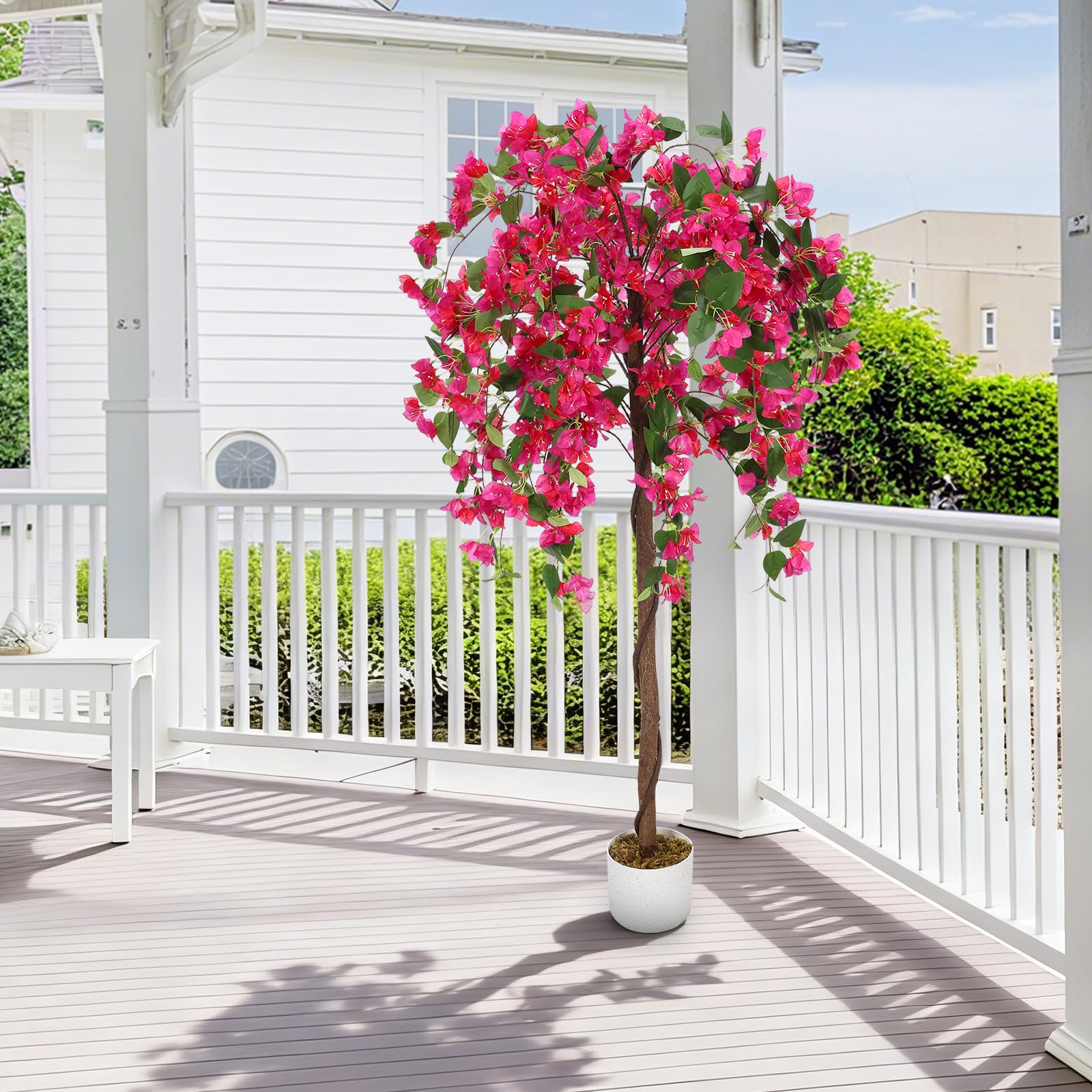 Árbol artificial de buganvilla Garvee de 152 cm